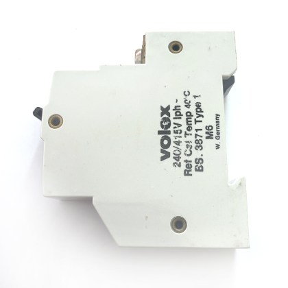 Volex BS3871 6A 6 Amp MCB Circuit Breaker Type 1